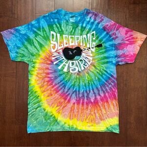 Sleeping With Sirens Unisex Tie-Dyed Band Merch T-shirt Size XL, NWOT